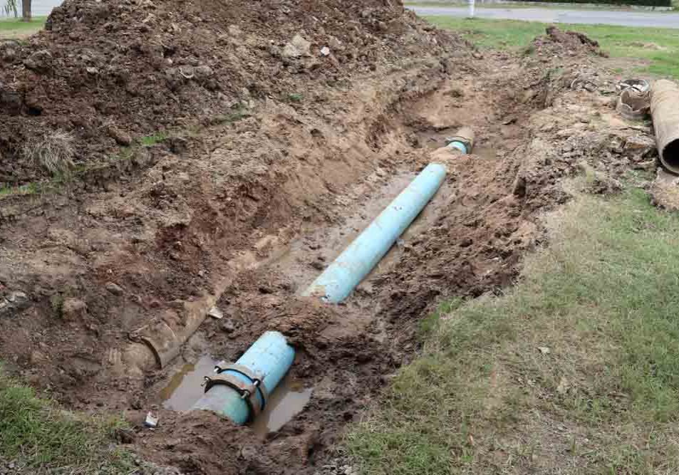 traditional sewer line excavation and repair