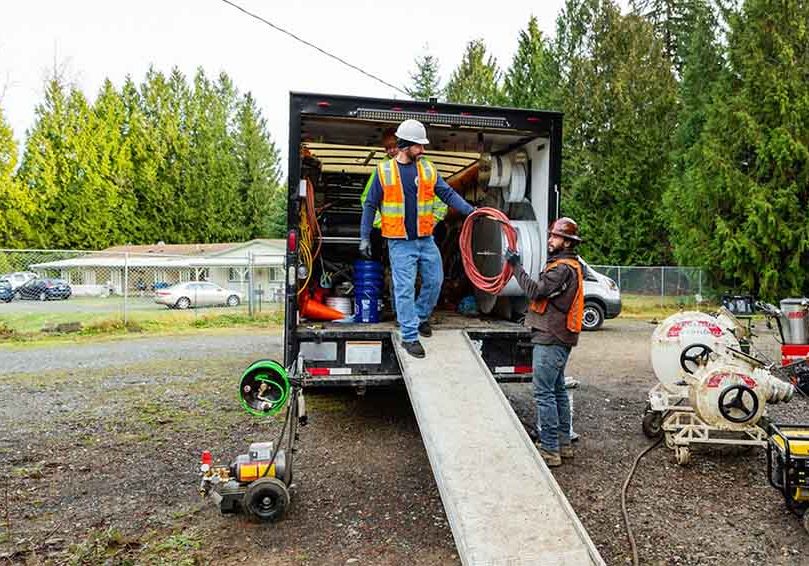 Sewer Solutions performing pipe lining repair Bellevue, WA